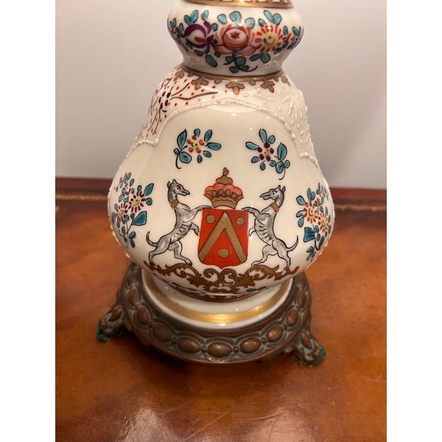 These were originally Banquet Oil Lamps. The heavy, circular iron plate used to weight the base is a classic Victorian...