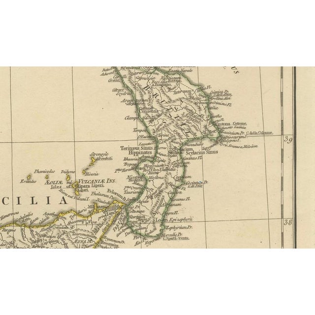 Antique Map of Ancient Italy, 1818 For Sale - Image 14 of 18