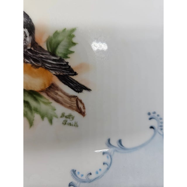 1960s Vintage Handpainted Bird Themed Vanity Tray, Signed Betty Smith For Sale - Image 5 of 5