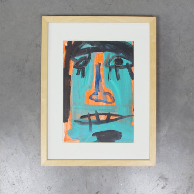 Lola Galanes, Expressionist Composition, 21st Century, Acrylic on Cardboard For Sale - Image 4 of 4