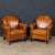 A comfortable and characterful pair of sheepskin leather club chairs, made in Holland in the late 20th century. These...