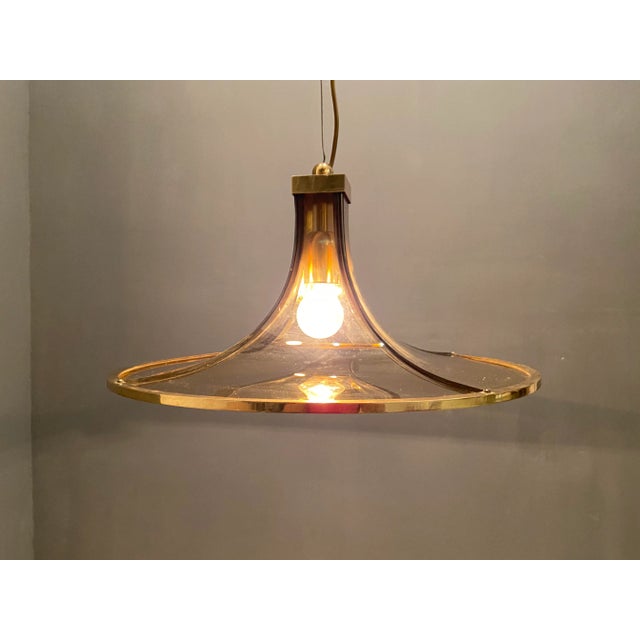 Mid-Century Modern Mid-Century Pagoda Pendant Lamp from Esperia, 1960s For Sale - Image 3 of 6