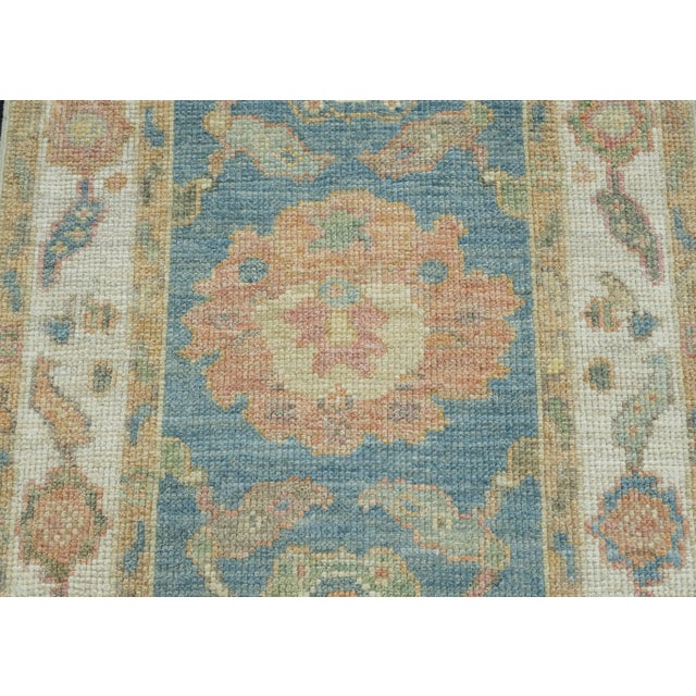 Turkish Oushak Runner Rug 2'3" x 5'9" #17255 For Sale - Image 4 of 8