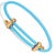 Contemporary Sky Glow Adjustable Gold Rope Unisex Bracelet For Sale - Image 3 of 8