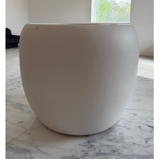 Matte White Gainey Planter La Verne California J-12 Architectural Pottery For Sale - Image 13 of 15