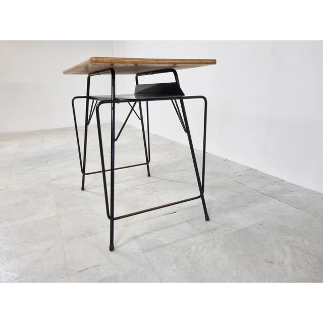 Metal Mid-Century Desk by Willy Van Der Meeren for Tubax, 1950s For Sale - Image 7 of 11
