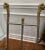 Maison Jansen Style Italian Vintage Steel and Brass Magazine Rack With Rams Head For Sale - Image 9 of 12