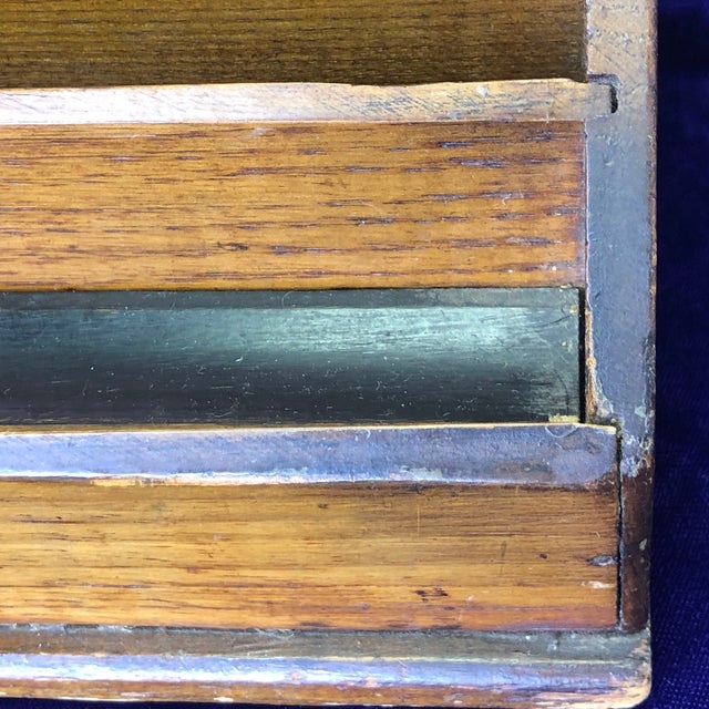 American 19th Century Antique Hanging Mahogany Letter Holder For Sale - Image 3 of 8