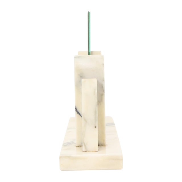 Large Art Deco Photo Frame in Marble and Glass with Mirrored Border, 1930s For Sale - Image 9 of 18