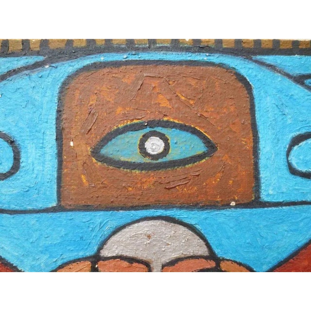 Contemporary Salvatore Travascio, Extrasensory Perceptions, Oil on Canvas, 1995 For Sale - Image 3 of 6