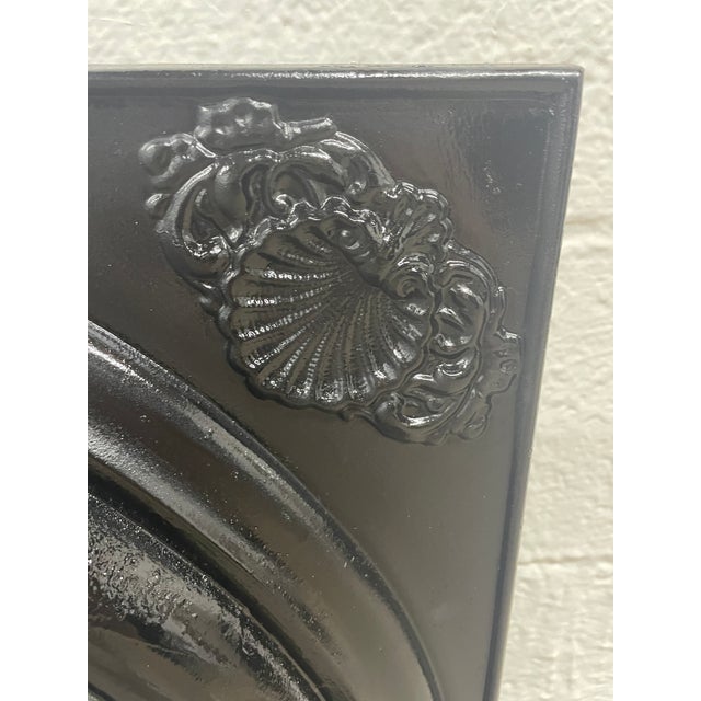 19th Century Complete 24" Antique Cast Iron Fireplace – Ornate Victorian Set From New Orleans For Sale - Image 10 of 15