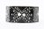 French Art Deco Style Black Resin and Rhinestone Angled Cuff Bangle Bracelet, 1980's For Sale In Miami - Image 6 of 10