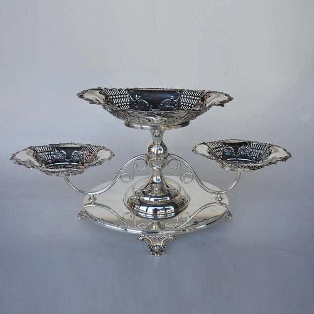 Silver Center Table Set, Late 19th Century For Sale - Image 9 of 9