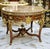 Elevate your space with this elegant Victorian French style center table, crafted in solid wood and adorned with refined...