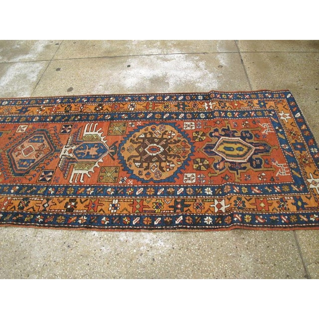 Galerie Shabab Collection Early 20th Century Persian Heriz Long Runner For Sale In New York - Image 6 of 9