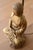 Gold 1950s Hollywood Regency Gold Ceramic Buddha Table Lamp For Sale - Image 8 of 17