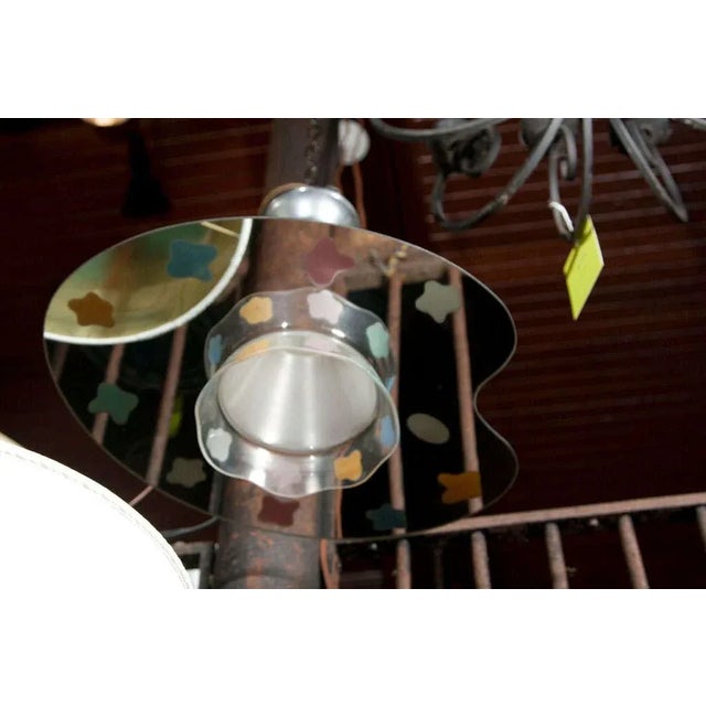 Glass French Painter's Palette Chandelier For Sale - Image 7 of 9