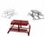 Metal T-Bench Single Bench in Powder-Coated Aluminum by Altreforme For Sale - Image 7 of 8