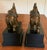 Pair Bronze Elephant Bookends on Black Base for Palm Beach Regency, Ralph Lauren Style, British Colonial or Chinoiserie Styles For Sale In New Orleans - Image 6 of 8