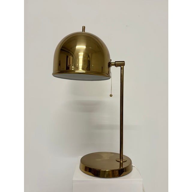 Swedish brass desk lamp model B075 by Bergboms, 1960s. This piece has an attribution mark, I am sure that it is completely...