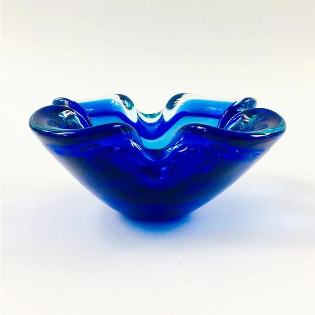 Sommerso Murano Glass Ashtray or Bowl, Italy, 1960s For Sale - Image 3 of 9