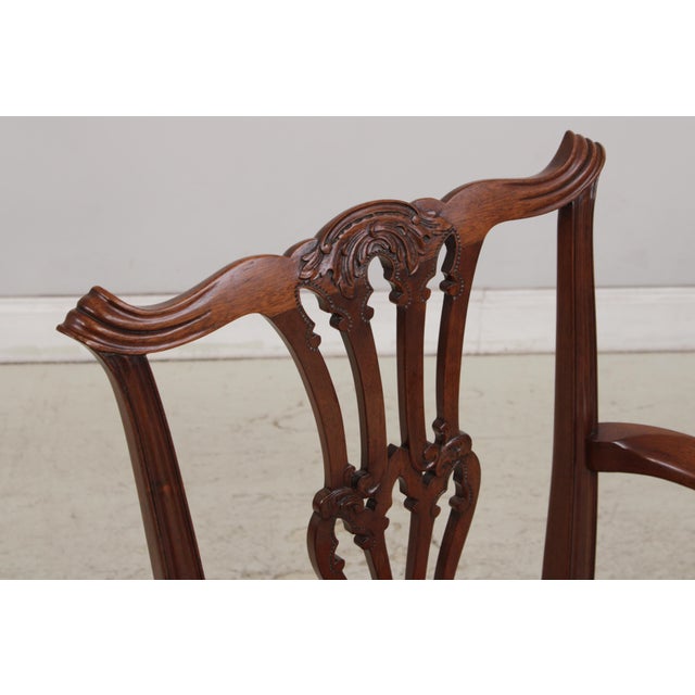 Set of 8 Baker Mahogany Dining Chairs For Sale - Image 10 of 18