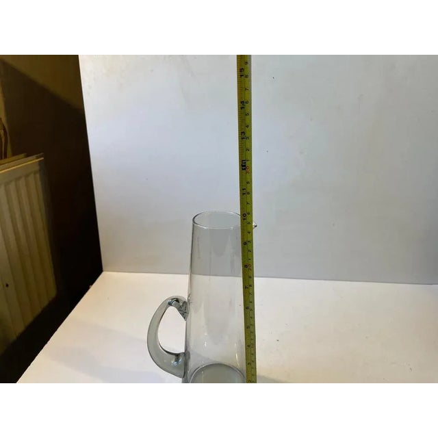 Mid-Century Modern Smoke Gray Martini Glass Pitcher by Per Lütken for Holmegaard, 1960s For Sale - Image 3 of 6