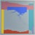 Sleek Modernist large screenprint of an abstract composition in bright primary colors. Signed illegibly lower right,...