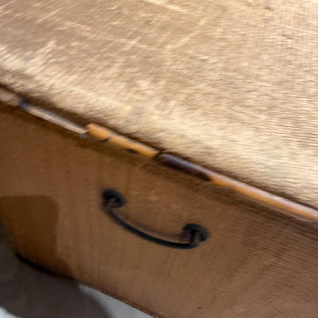 Vintage Woven Rattan or Wicker Storage Trunk Blanket Chest Mid Century For Sale - Image 12 of 15