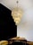 Italian vintage chandelier in Murano glass and nickel plated metal structure on 4 levels. The armor polished nickel...