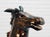 Brown Antique European Hand Carved Wooden Horse Folk Art Sculpture on Wheeled Base For Sale - Image 8 of 16