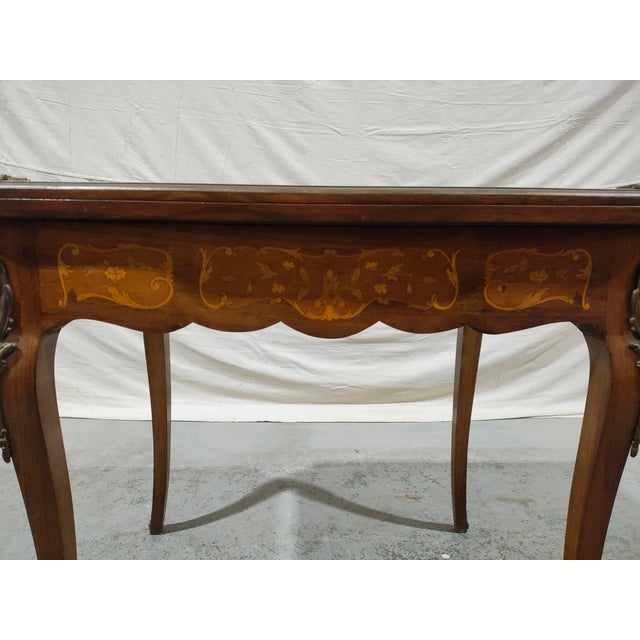 Early 20th Century French Louis XV Style Marquetry Convertible Game Table With Chess & Backgammon For Sale - Image 13 of 17