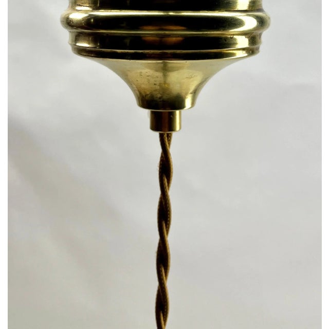 Art Deco Opaline Ceiling Lamp, 1930s For Sale - Image 6 of 13