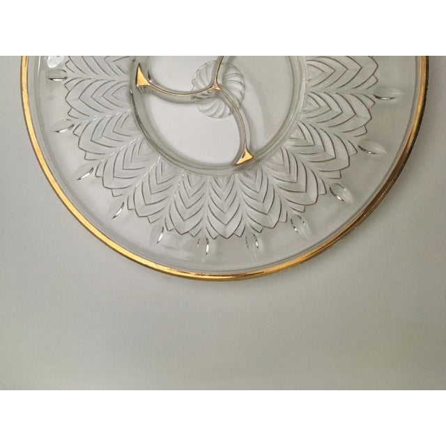 Mid-Century Modern 1950s Jeanette Glass Appetizer Platter For Sale - Image 3 of 10