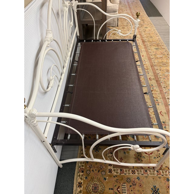 Contemporary Twin Size Metal Daybed, Vintage For Sale - Image 3 of 12