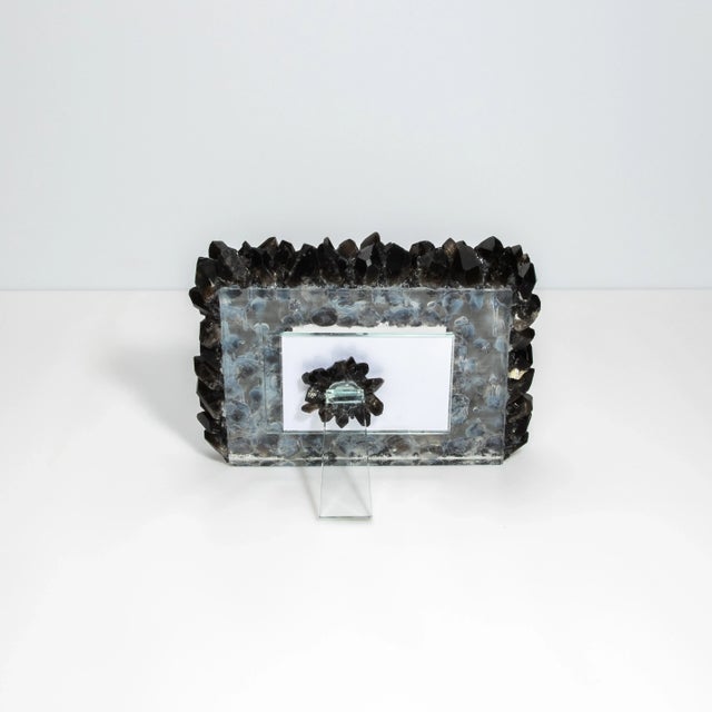 Gemstone Frame Large Horizontal Black Quartz For Sale - Image 7 of 7