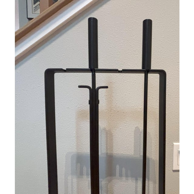 Midcentury Pilgrim Fireplace Tool Set in the Style of George Nelson- 4 Tools + Holder For Sale - Image 9 of 11