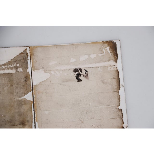 1950s Set of Two Small Bold Geometric Tiles, Portuguese For Sale - Image 10 of 11