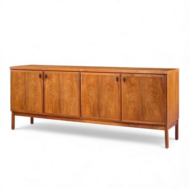 Mid-Century Modern Jack Cartwright for Founders Mid Century Walnut Credenza For Sale - Image 3 of 11