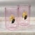 Contemporary Ambrosi Tumblers with Gold Accent, Set of 4, Pink For Sale - Image 3 of 3