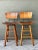 MCM Slat Back Bar Stools After Arthur Umanoff - Pair For Sale In West Palm - Image 6 of 12