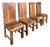 Acacia and Mango Dining Chairs, Set of 4 For Sale