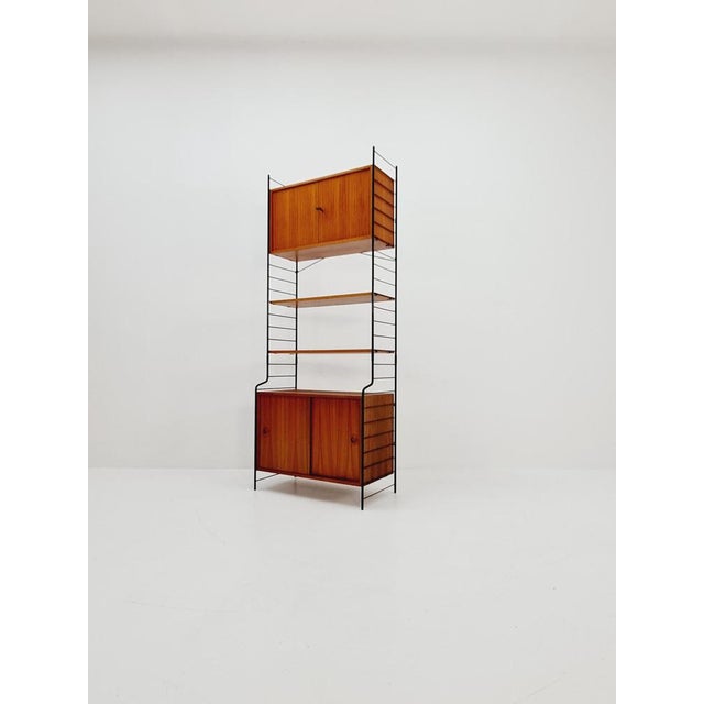 Free-Standing String Shelf-System in Teak from WHB Germany, 1950s For Sale - Image 11 of 11