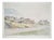 René Leverd, Switzerland, The village of Saint-Gingolph, Watercolor For Sale
