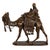 ERNESTO BAZZARO Italian, 1859-1937 "Flight From Egypt" (1892) Lost-wax cast patinated bronze, signed on base "BAZZARO" 21"...
