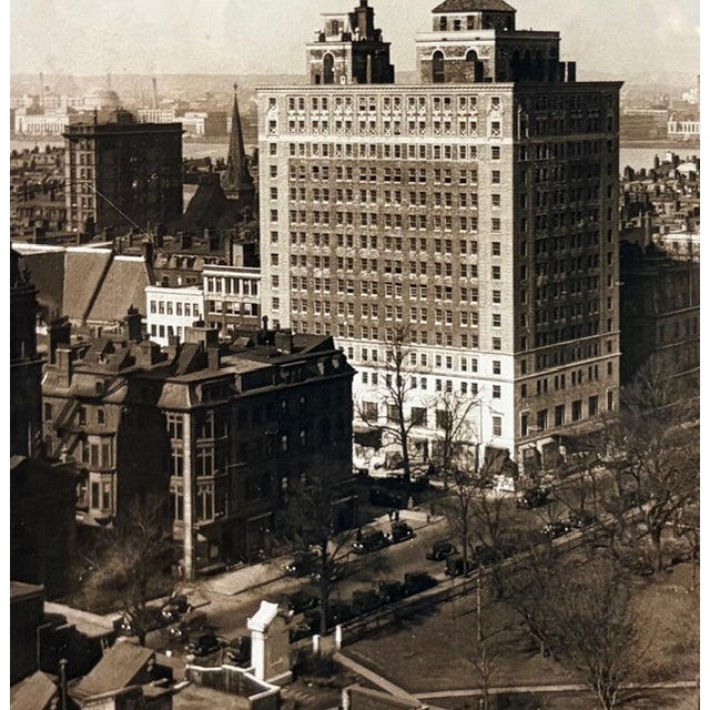 Mid Century 1970's Photo Produced From an Antique Negative - Boston Ritz Carlton Hotel 1929, Signed For Sale - Image 4 of 6