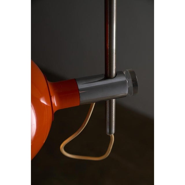 Orange Arc Floor Lamp attributed to Cosack, 1972 For Sale - Image 4 of 9
