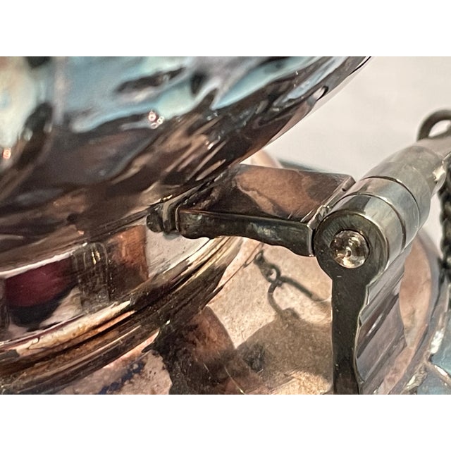 Antique 6 Piece Kentshire Sheffield Silver Plated Tea Set Repousse Tilting 1900s For Sale - Image 9 of 11