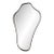 Italian Freeform Brass Wall Mirror For Sale