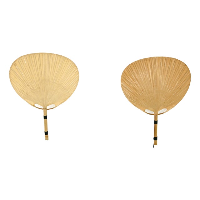 Uchiwa Wall Lamps by Ingo Maurer for M Design, 1970s, Set of 2 For Sale